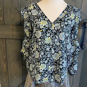 LOFT Rich Floral Blouse